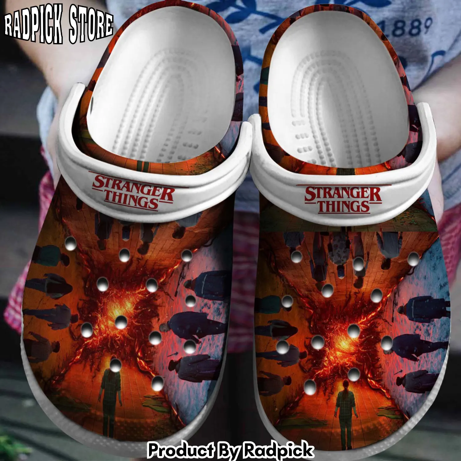 Radpick stranger things tv series clogs shoes comfortable for men women 8yr rp6521114